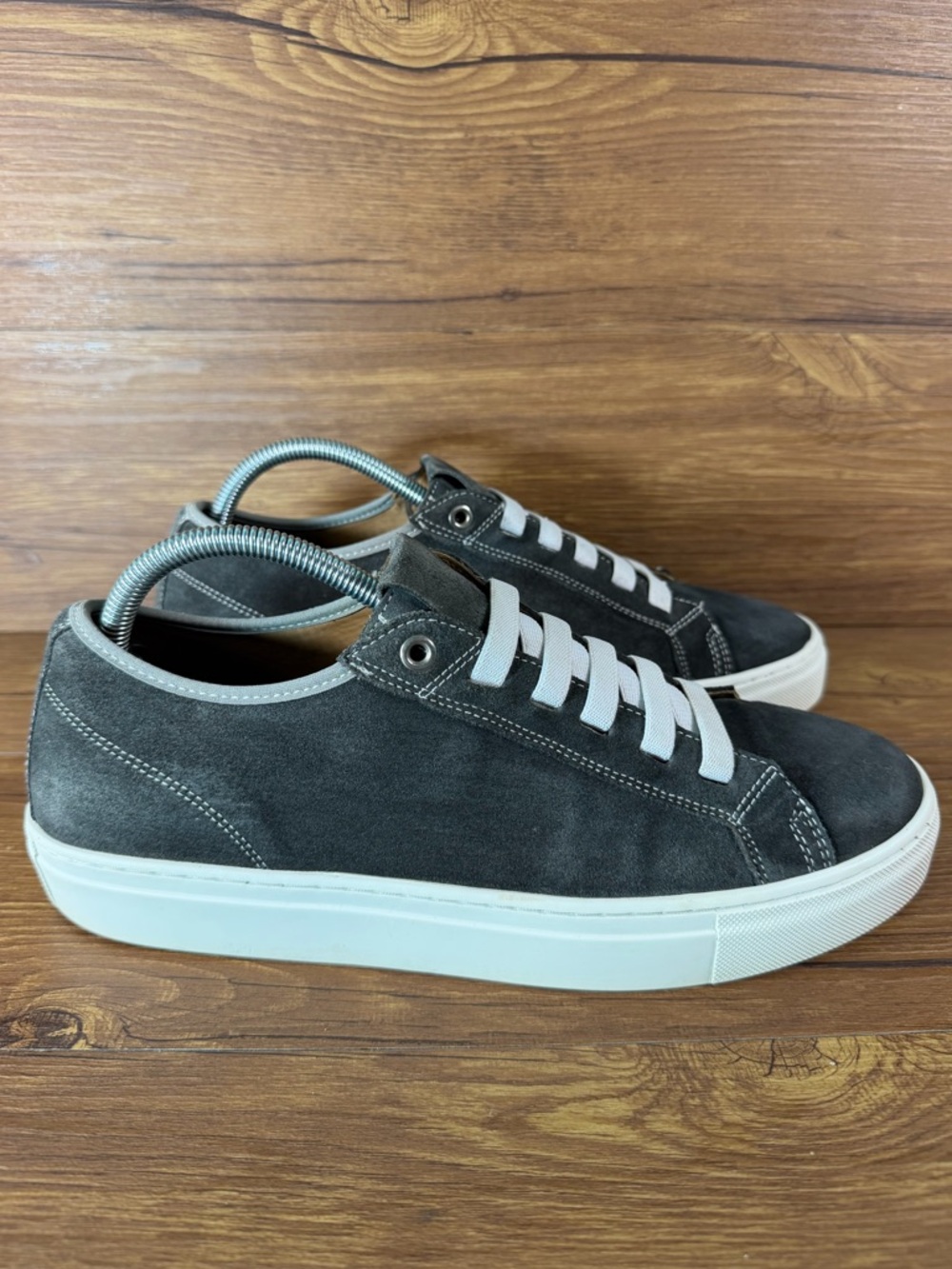 Pastori‎ Julius Velour Slip-On Sneakers Size 43 US 10 Shark Gray Suede Shoes